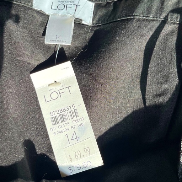 Ann Taylor LOFT black sleeveless dress size 14 - Picture 5 of 7